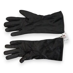 NWT Vintage Coach Women's Leather Glove 80633 BK2 Black Size‎ 6.5